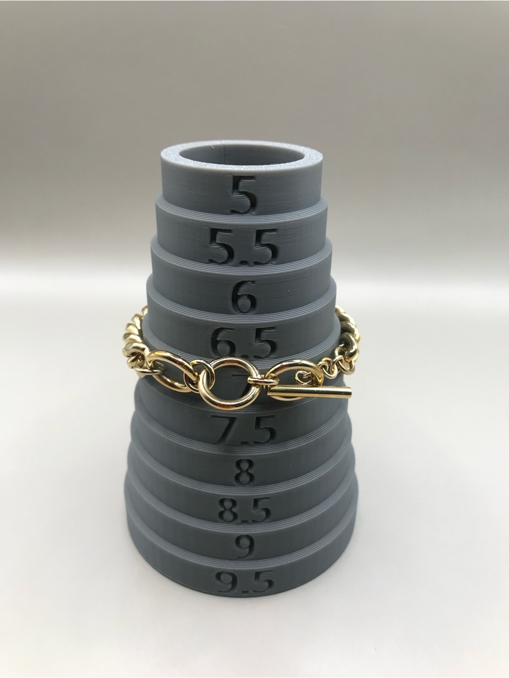 Gold-Tone Chain Bracelet with Toggle Clasp - Picture 5 of 7